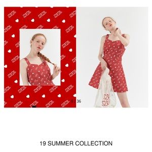 Korean Brand O!Oi red dress